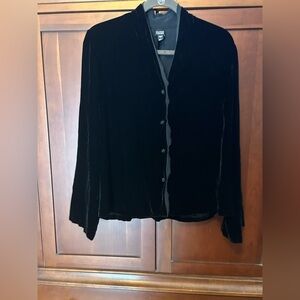 Eileen Fisher Black Velvet Top